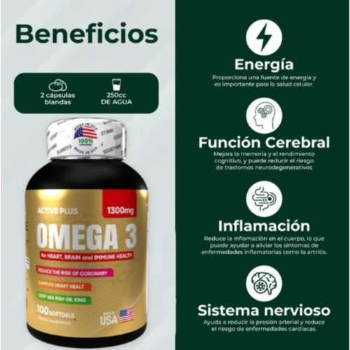Omega 3 Alta Pureza | Salud Cardiovascular & Cerebral