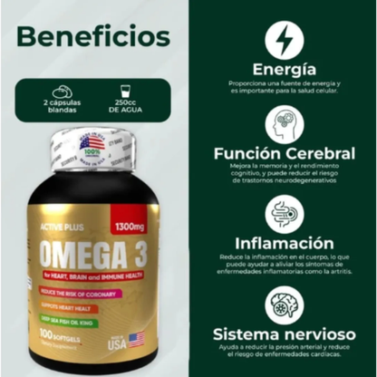 Omega 3 Alta Pureza | Salud Cardiovascular & Cerebral
