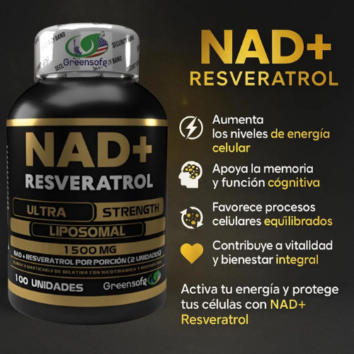 NAD + Resveratrol Complex | Juventud Celular