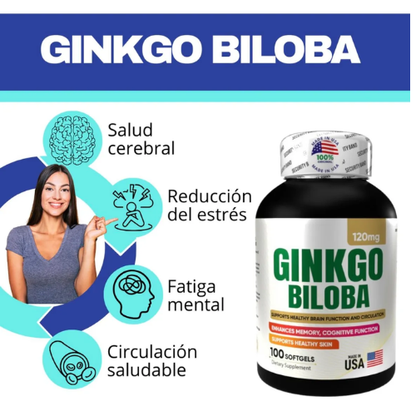 Ginkgo Biloba Extracto | Memoria & Circulación