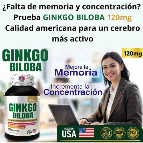 Ginkgo Biloba Extracto | Memoria & Circulación