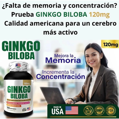 Ginkgo Biloba Extracto | Memoria & Circulación