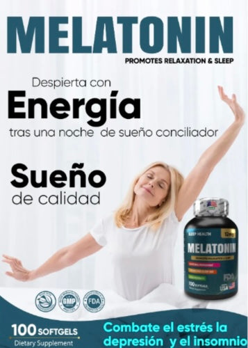 Melatonina Pura | Sueño Reparador Inmediato