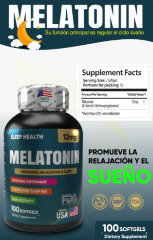 Melatonina Pura | Sueño Reparador Inmediato