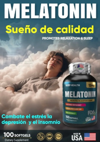 Melatonina Pura | Sueño Reparador Inmediato